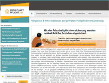 Tablet Screenshot of privathaftpflicht.net